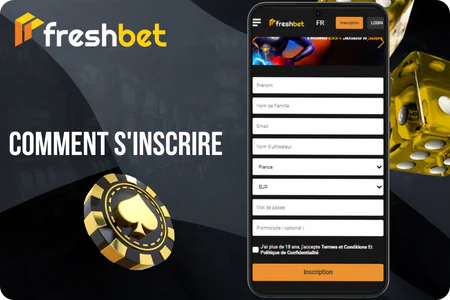 Freshbet APK Comment s'inscrire
